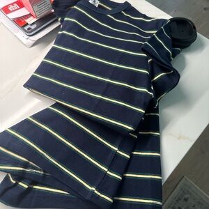 Striped Navy and Yellow Top Parke Set